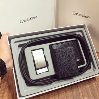 Bộ sản phẩm thắt lưng kèm ví nam
