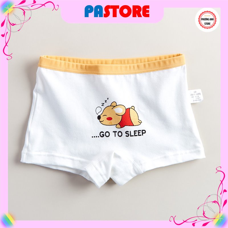 Quần chip đùi bé gái, quần lót cotton họa tiết công chúa đáng yêu xinh xắn cho bé gái PASTORE