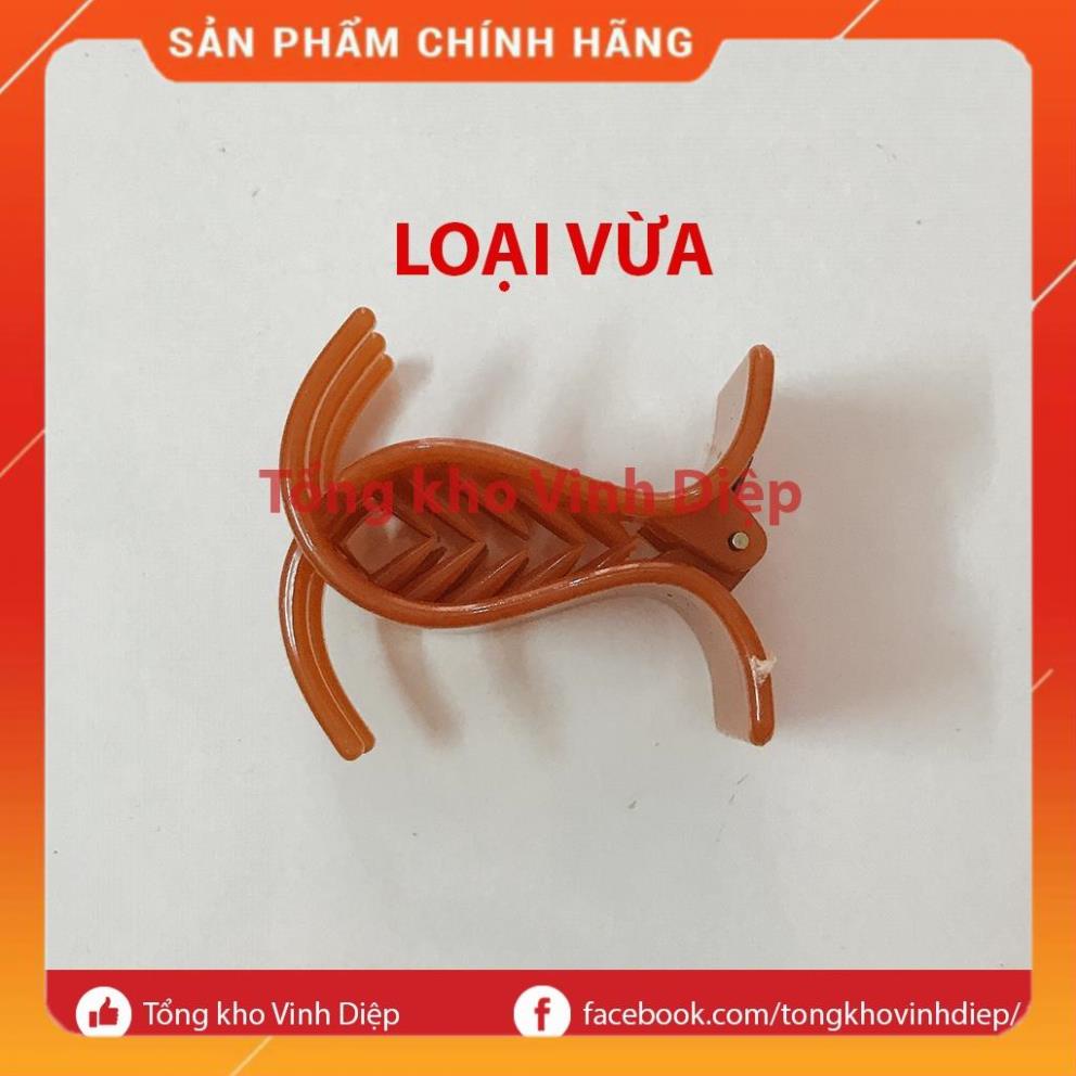 Set 12 kẹp tóc càng cua 5 răng nhiều màu