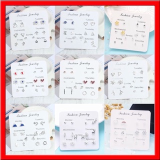 Set Khuyên Tai 12 Đôi Bông Tai Cho Nàng Diện Mỗi Ngày