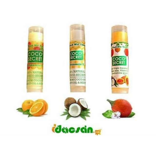 Combo 15 son dưỡng môi coco secret
