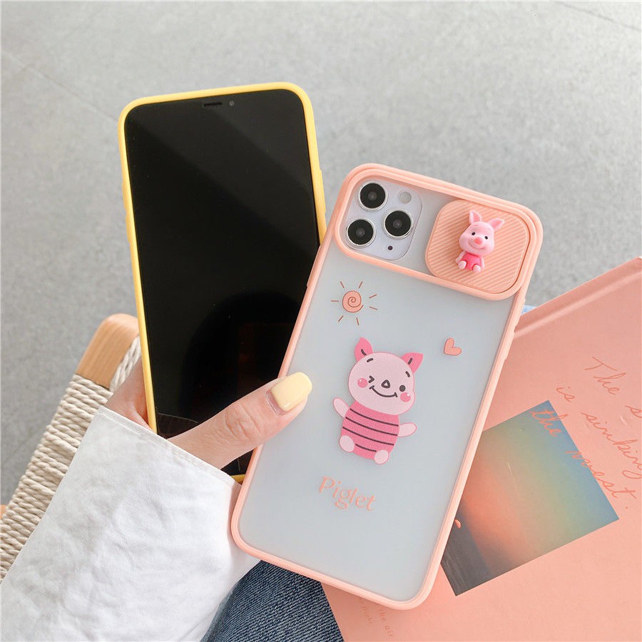 Ốp lưng iphone trượt camera Gấu Pooh -Lợn piglet 6/6plus/6splus/7/7plus/8/8plus/x/xs/11/12/pro/max/plus