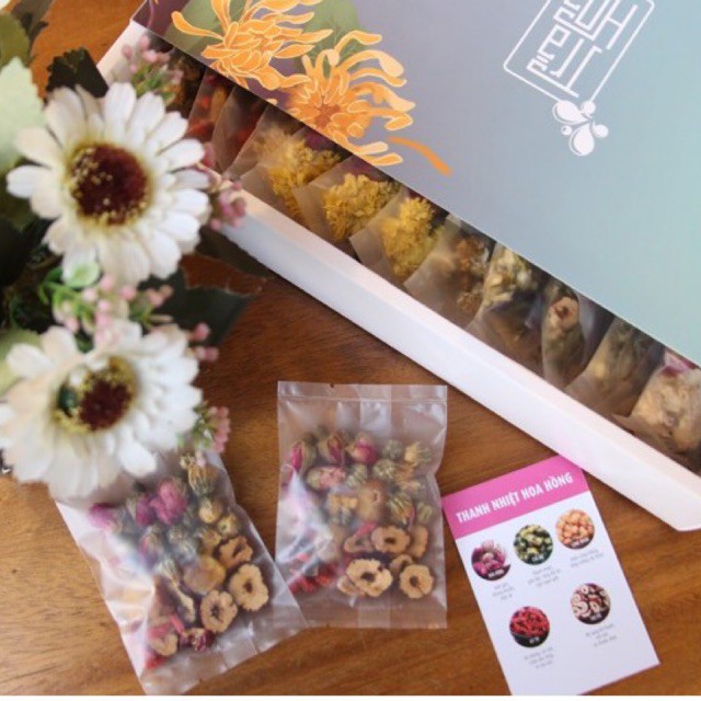 HỘP TRÀ HOA REDMELON 30 GÓI (thanh nhiệt, dưỡng nhan, an thần, giải độc tố tặng kèm bình) | BigBuy360 - bigbuy360.vn