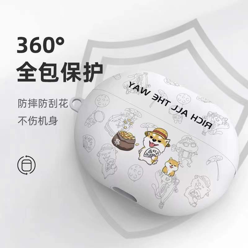 Vỏ Bảo Vệ Hộp Sạc Tai Nghe Freebuds 4 Huawei 4i 5i 3 4E Pro 2 Bằng Silicon Họa Tiết Hoạt Hình Sư Tử Dễ Thương