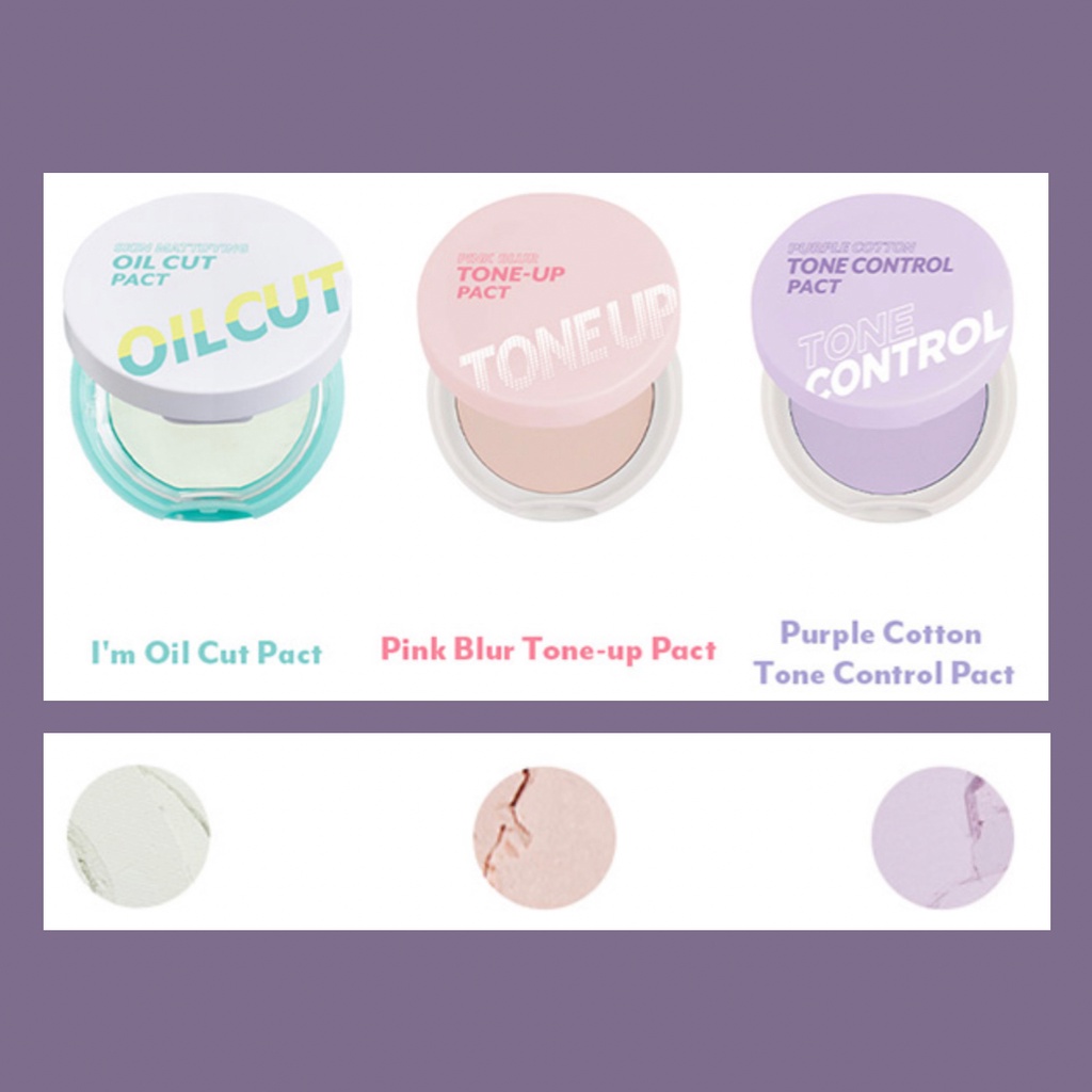 Phấn Phủ I'm Meme Pink Blur Tone Up Pact 10g