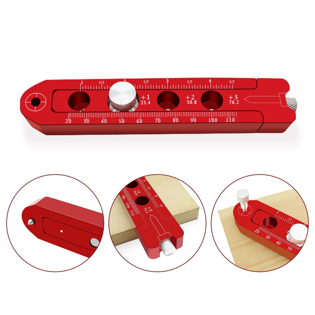 PISTA La Bàn Đo Lường Bằng Hợp Kim Nhôm Chuyên Dụng Vẽ Gỗ
