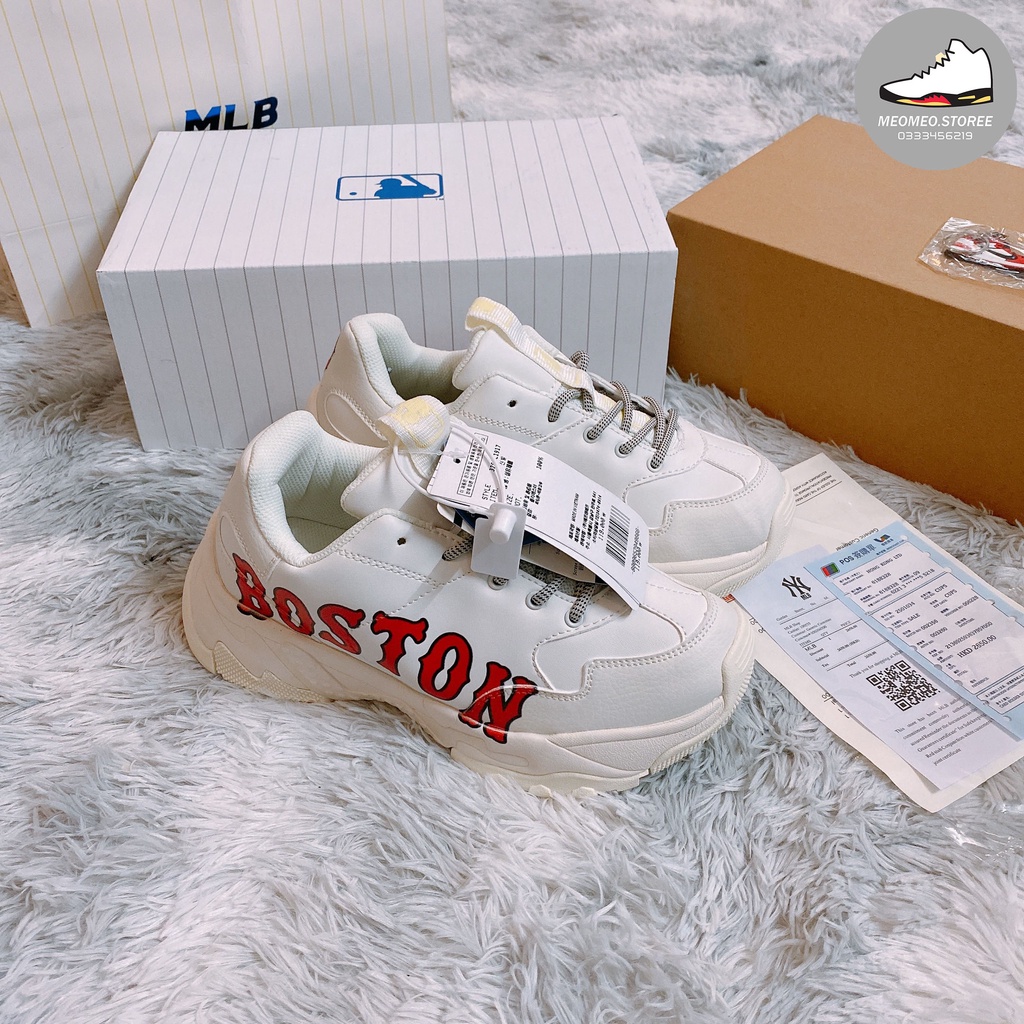 Giầy mlb boston trắng hàng 11 ( full box + free ship )