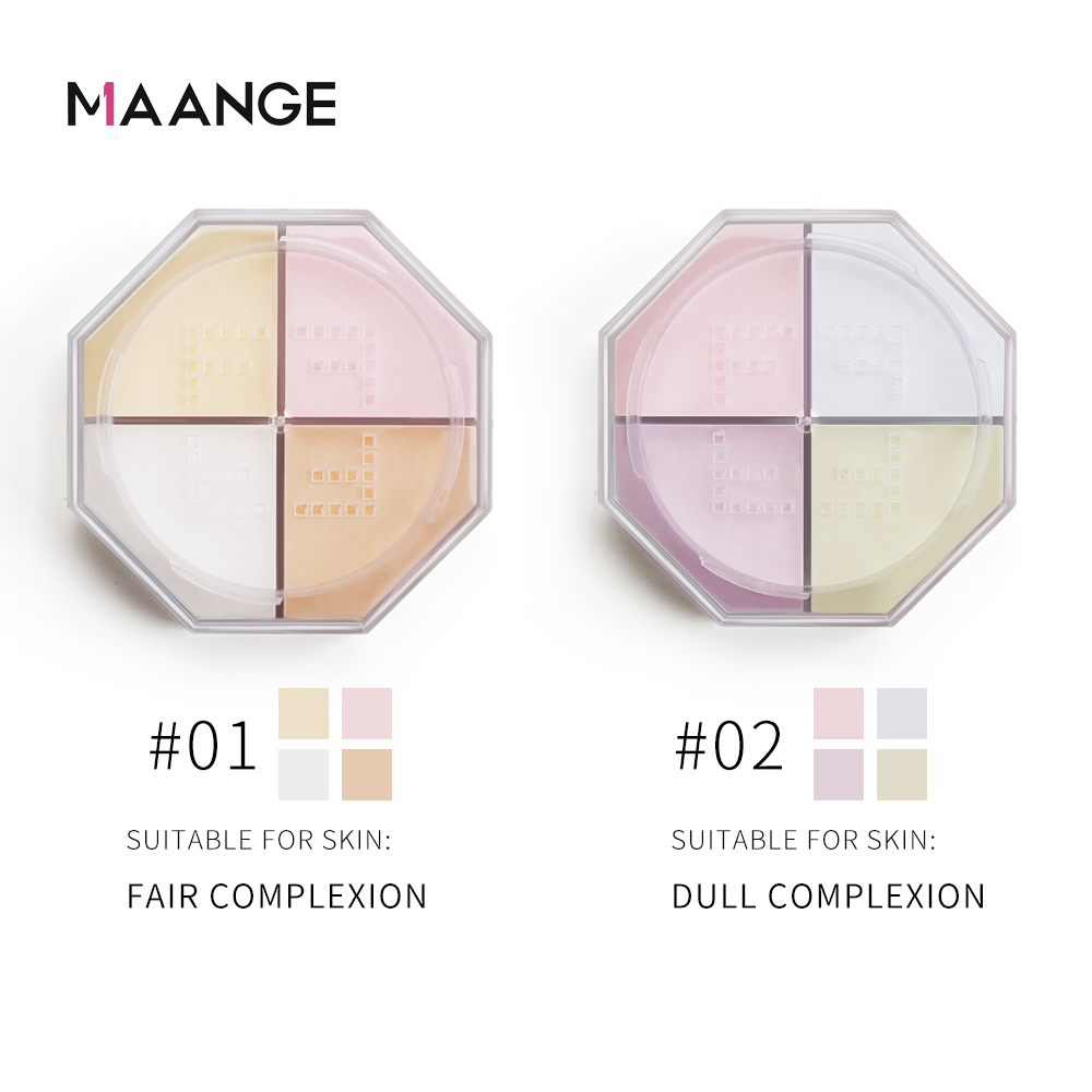 Phấn phủ dạng bột MAANGE 88g 4 màu siêu mịn kiềm dầu màu sắc tự nhiên | BigBuy360 - bigbuy360.vn