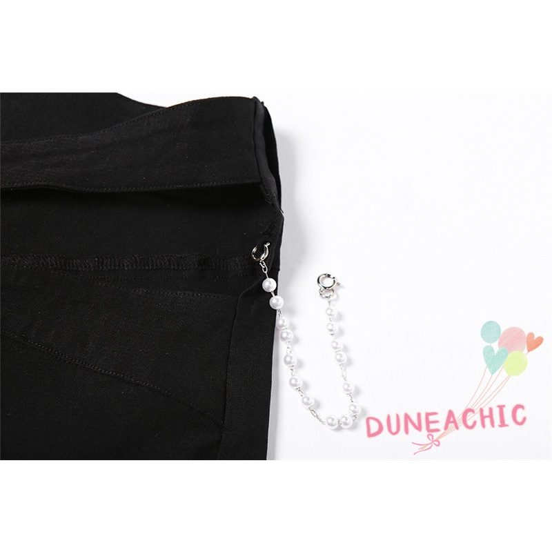 DUNEA Quần Dài Ống Rộng Thời Trang Đường Phố Cá Tính Cho Nữ