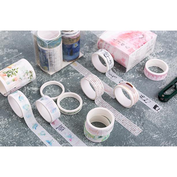 BĂNG DÍNH WASHI TAPE [ SIÊU RẺ ] DỄ THƯƠNG