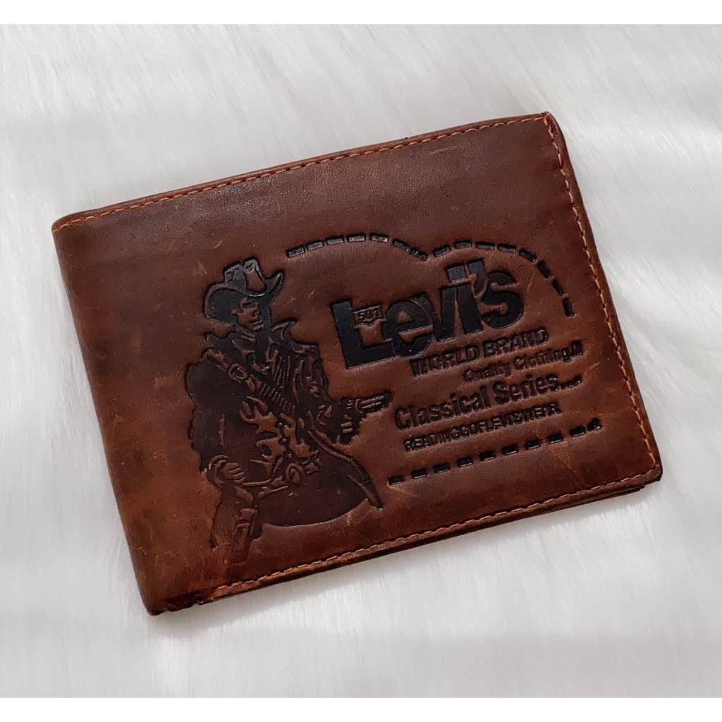 Ví Nam Da Bò Thật 100% LEVIS | Ví ngang