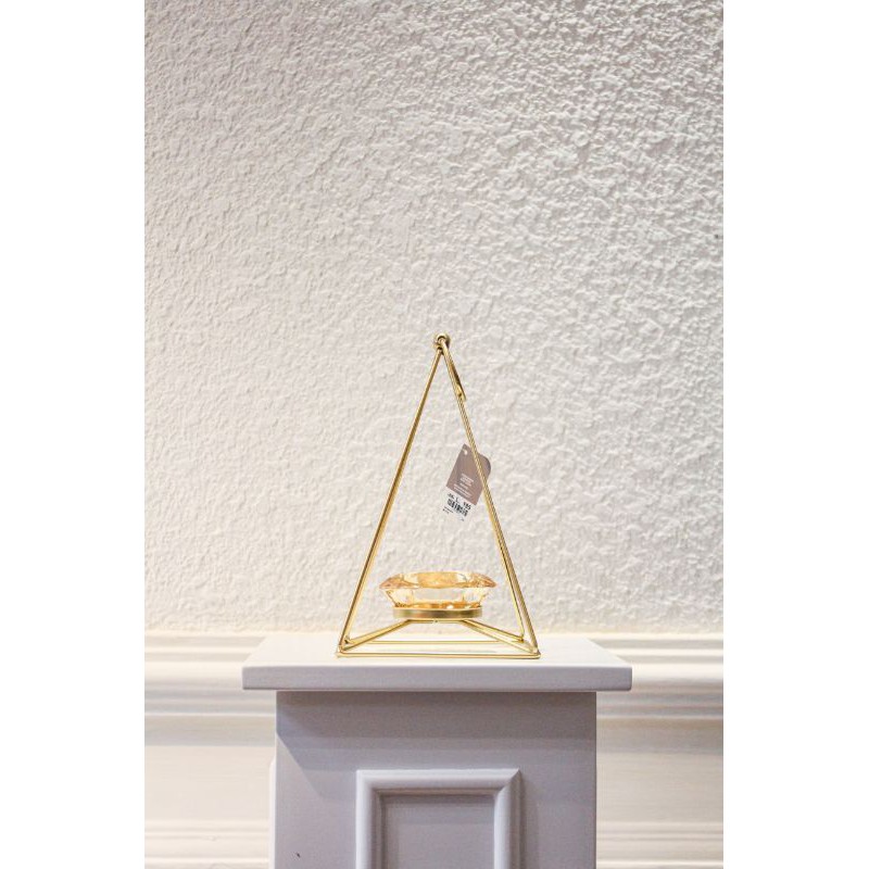 Đế đựng nến tealight hình chóp | Chân nến tam giác lớn KX19052 - BAO