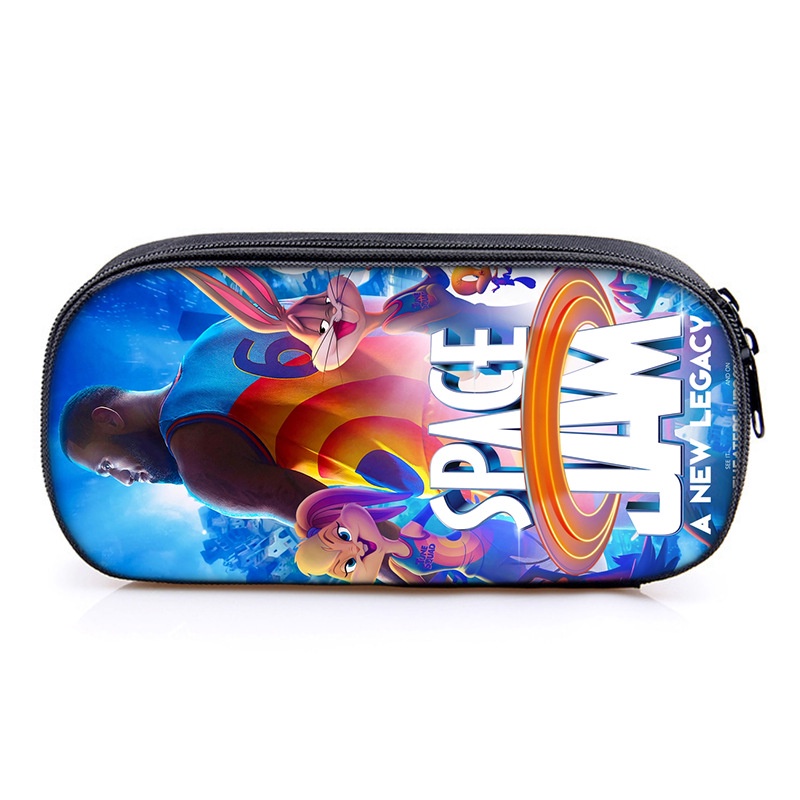 Hộp Đựng Bút Đa Năng Sức Chứa Lớn In Hình Anime Space Jam 2