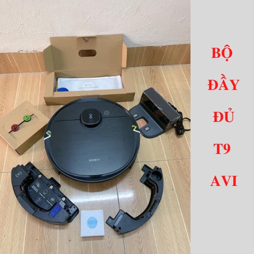 Robot Hút Bụi Lau Nhà Ecovacs DEEBOT T9 AIVI - Lực Hút Mạnh Mẽ 3000pa -  Robot Tỏa Hương Thơm Thông Minh APP TIẾNG VIỆT