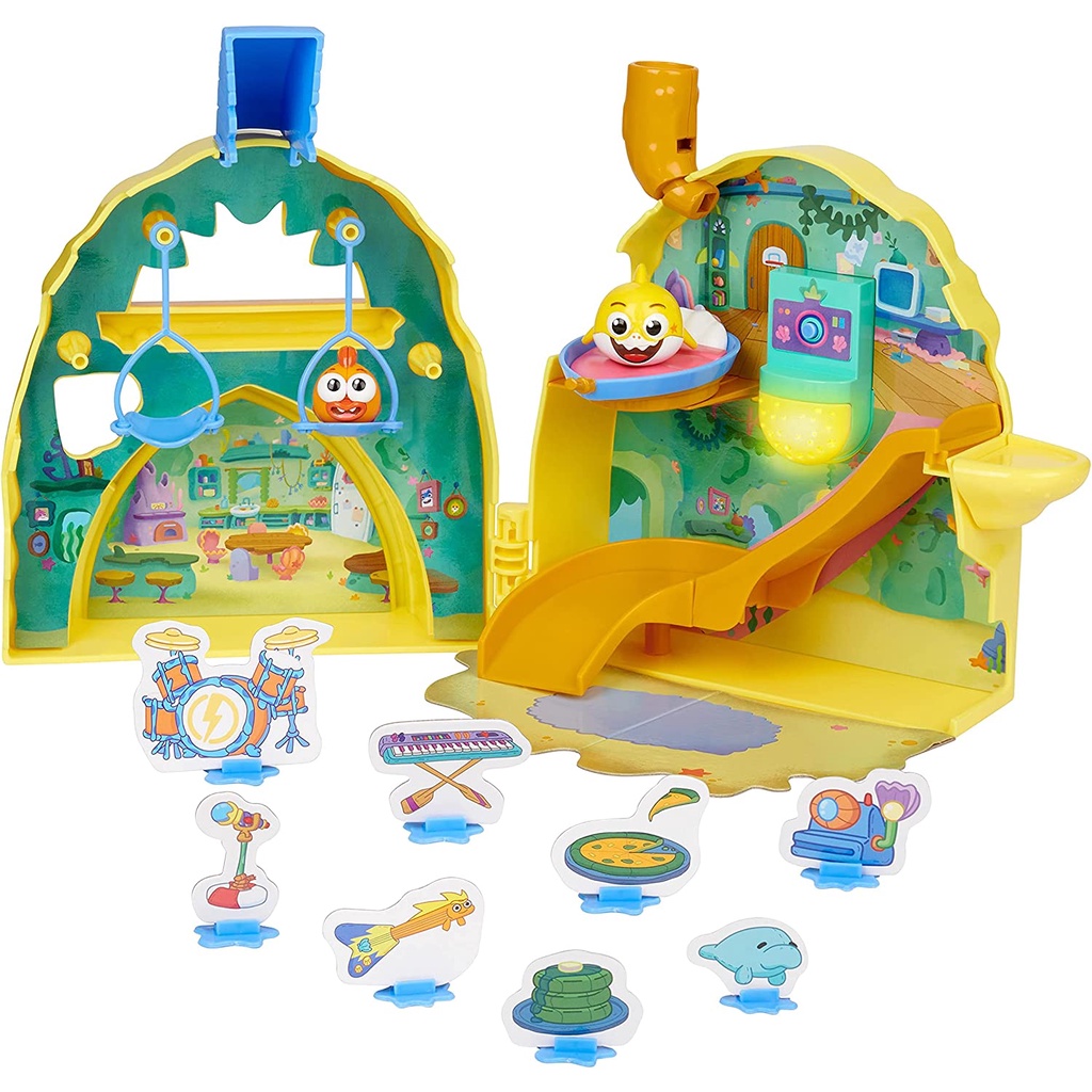 Đồ chơi ngôi nhà WowWee Baby Shark's Big Show Shark House Playset, Light and Sounds Toddler Playset