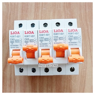 Aptomat LiOA Loại 1 Cực 50A - 63A Dòng Cắt 6kA