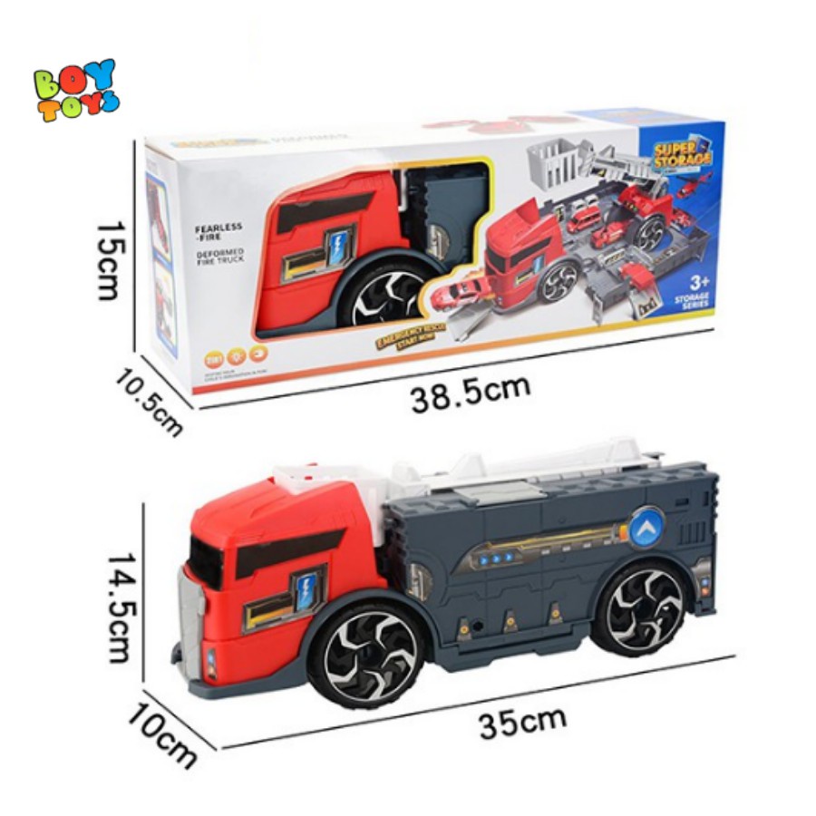 Đồ chơi xe tải vận chuyển ô tô cỡ lớn Super Storage để bé vui chơi mỗi ngày