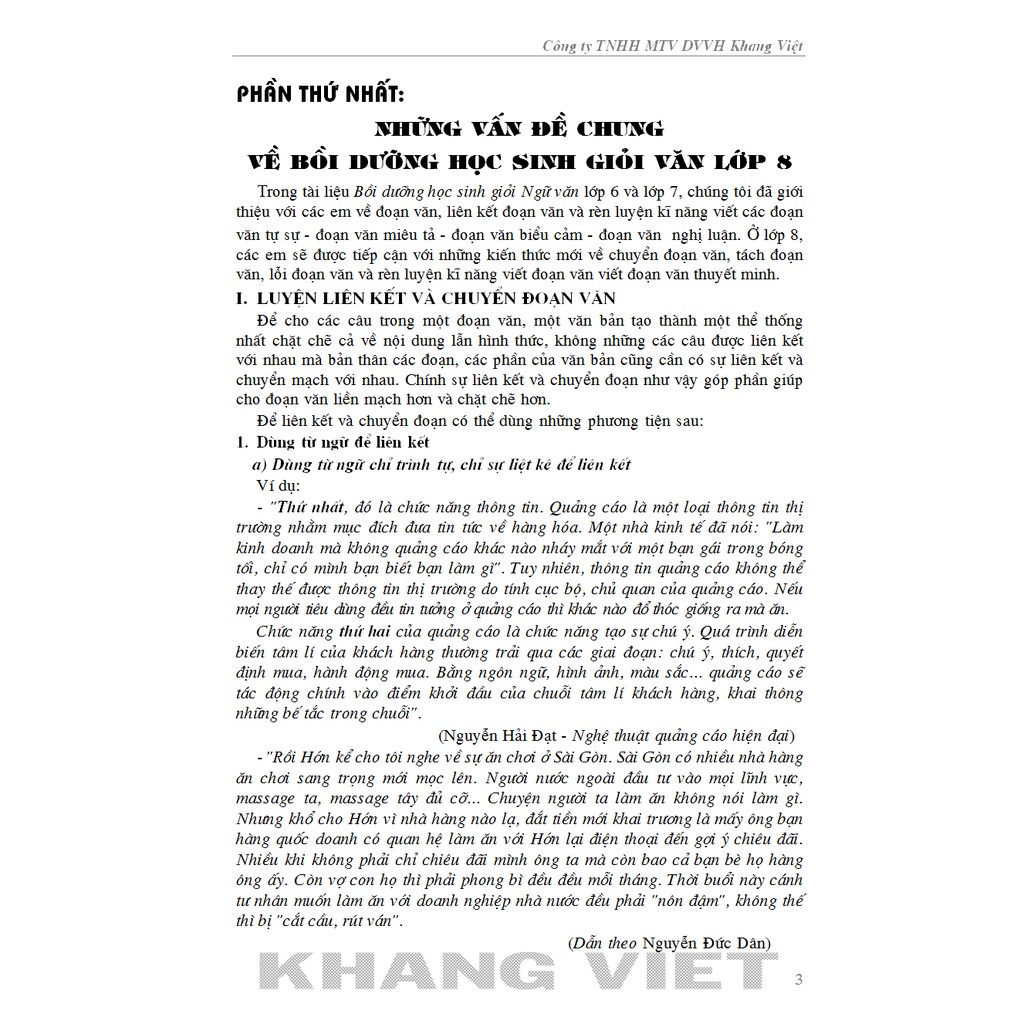 Sách - Những Điều Cần Biết Bồi Dưỡng Học Sinh Giỏi Ngữ Văn 8