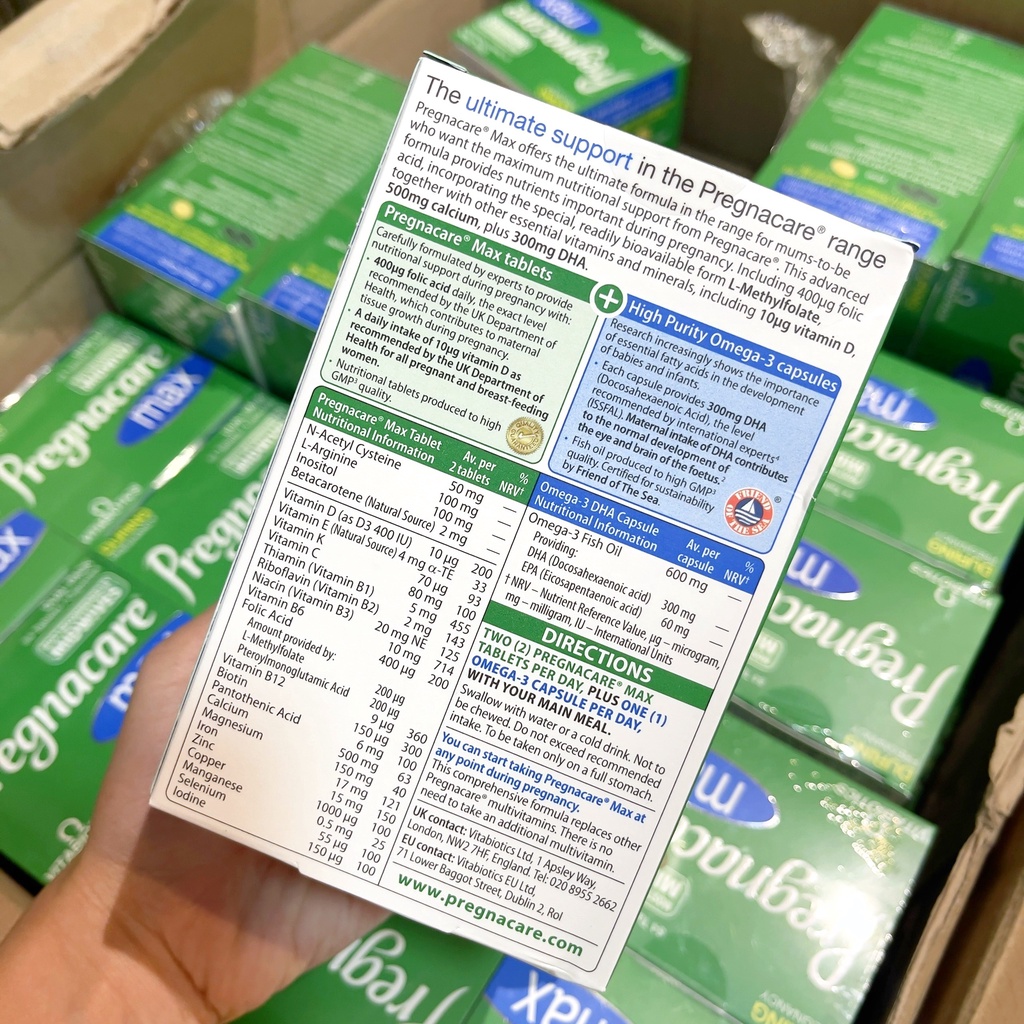 Vitamin tổng hợp cho mẹ bầu Pregnacare Max Anh