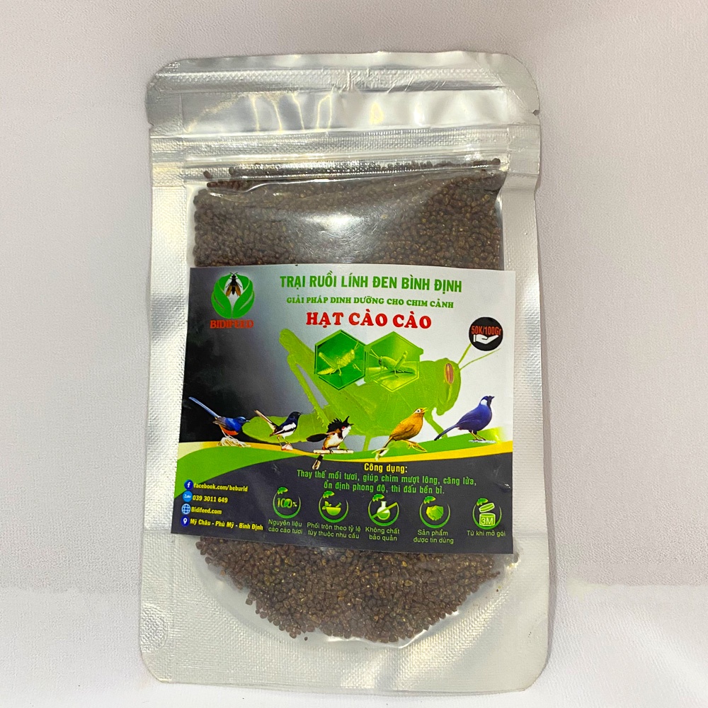 Hạt cào cào cho chim cao cấp giàu dinh dưỡng 100gram TD PET