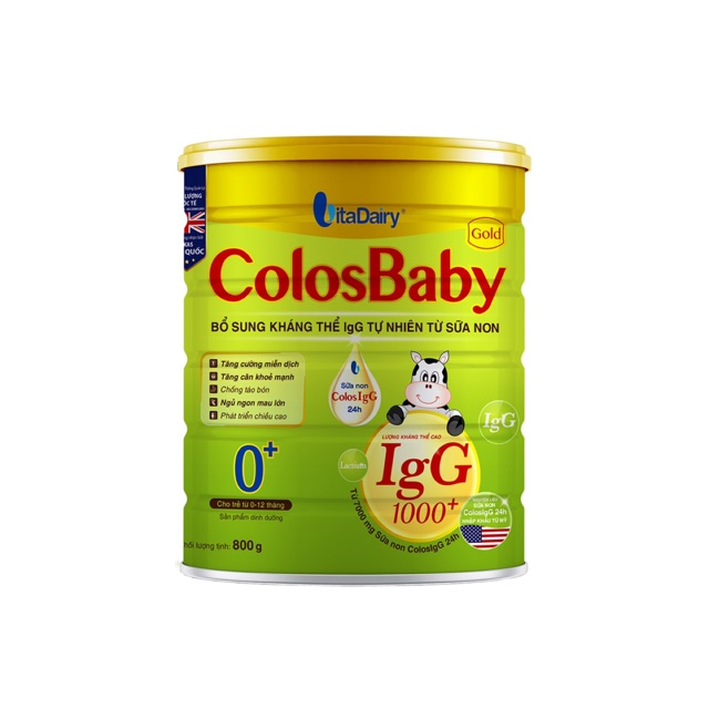 Sữa Non ColosBaby Gold 0+ 800g