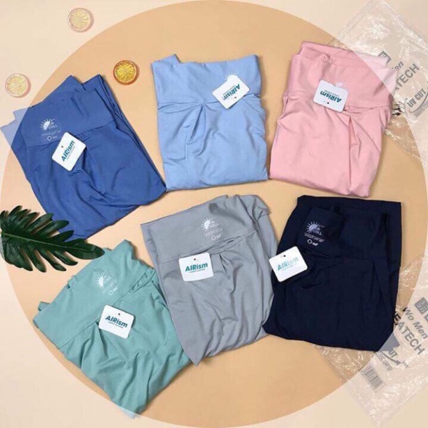 Váy chống nắng quây chất thông hơi nội y xanh thiết kế thoáng mát