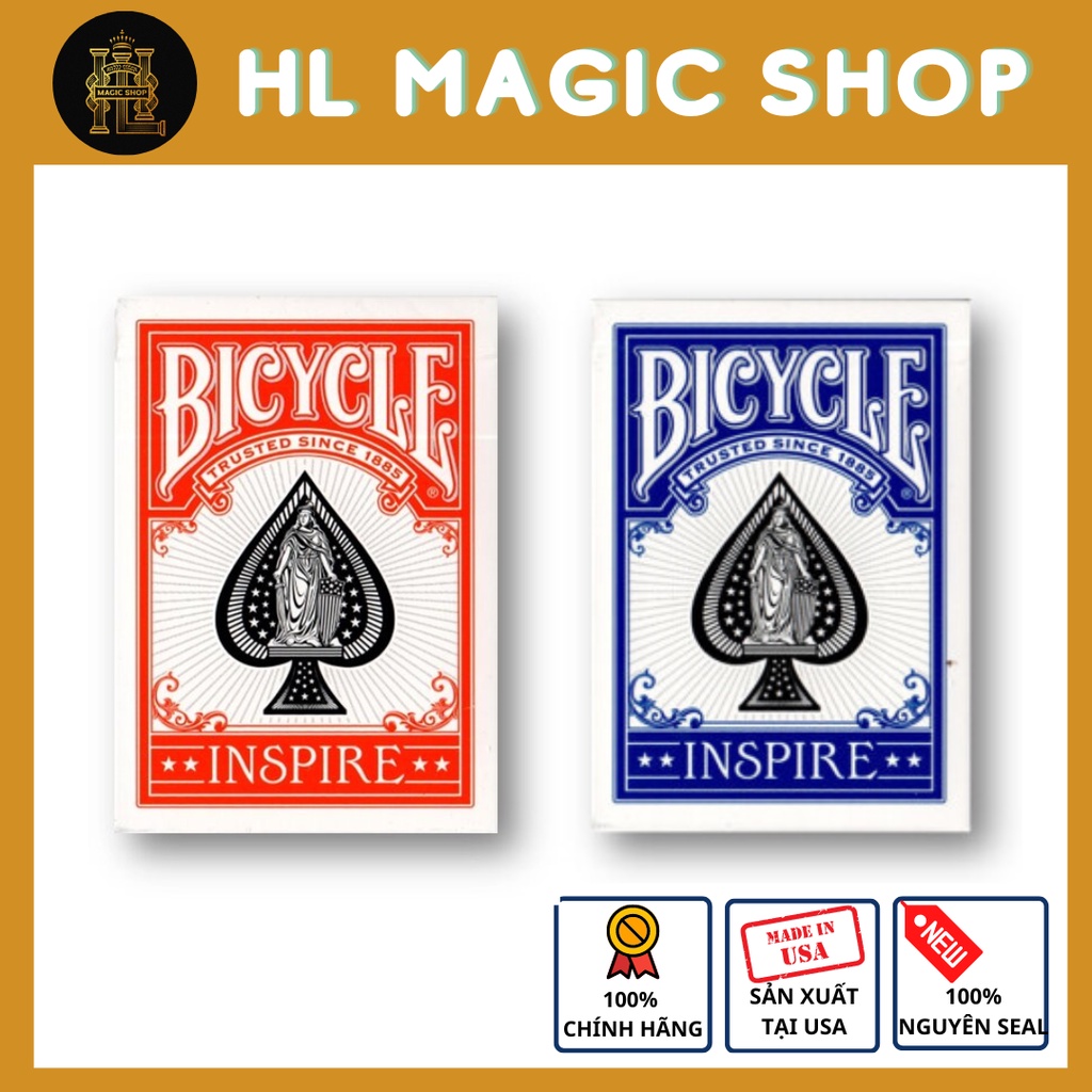 Bộ bài tây, bài ảo thuật Bicycle Inspire Playing Cards - Bài Mỹ - Bài Chính Hãng