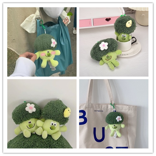 Móc Chìa Khóa Hình Rau Củ Quả Màu Xanh Lá Sáng Tạo Dễ Thương