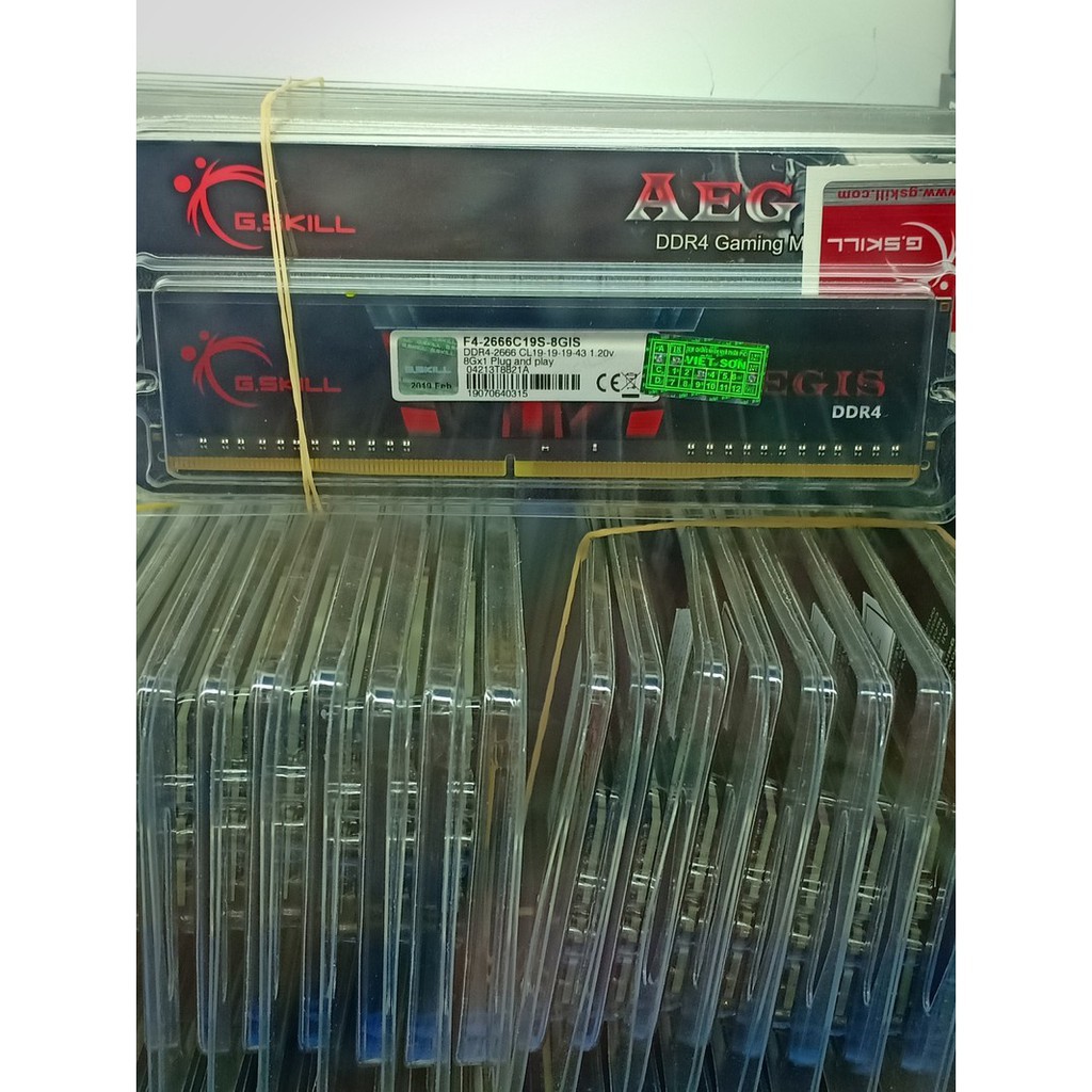 Ram Máy Tính Ddr4 Gskill 8G buss 2666 F4-2666 Không Tản Nhiệt - Ram D4 Gskill 4G BH 36 Tháng 21