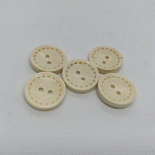 Cúc gỗ tròn 18mm (10 cái)