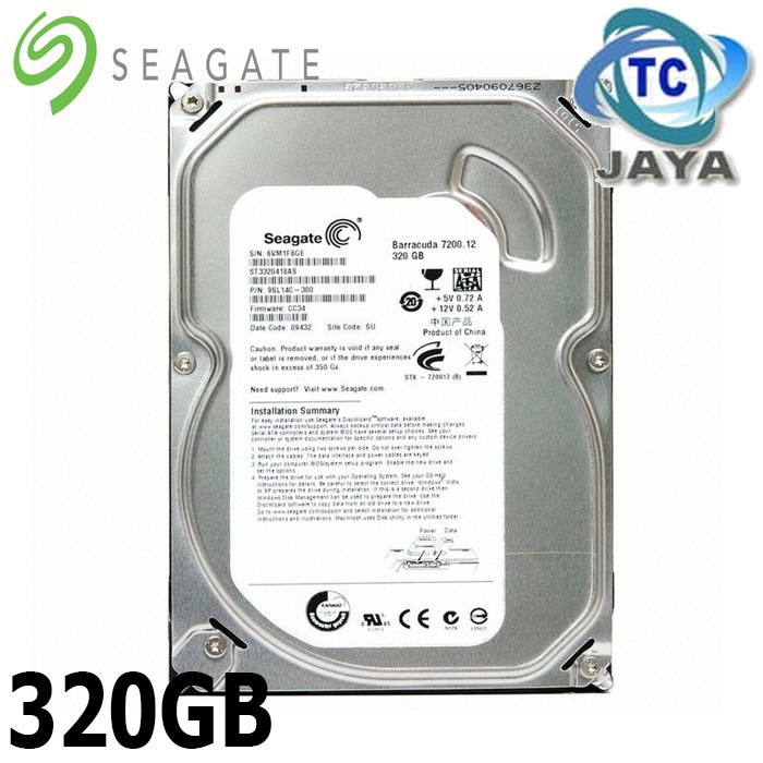 Ổ Cứng Trong Suốt Hdd Pc 320gb Sata Hỗn Hợp - 1 Tháng