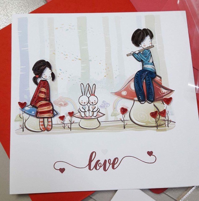 Thiệp quilling handmade | BigBuy360 - bigbuy360.vn