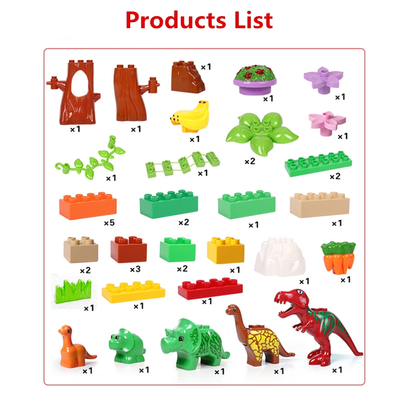 Set 40 đồ chơi mô hình vương quốc khủng long đáng yêu cho bé