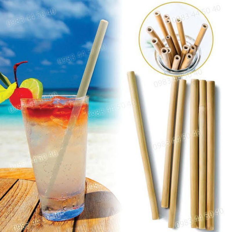 Ống hút, ống hút tre hàng xuất khẩu tre tự nhiên hoàn toàn và tái sử dụng được