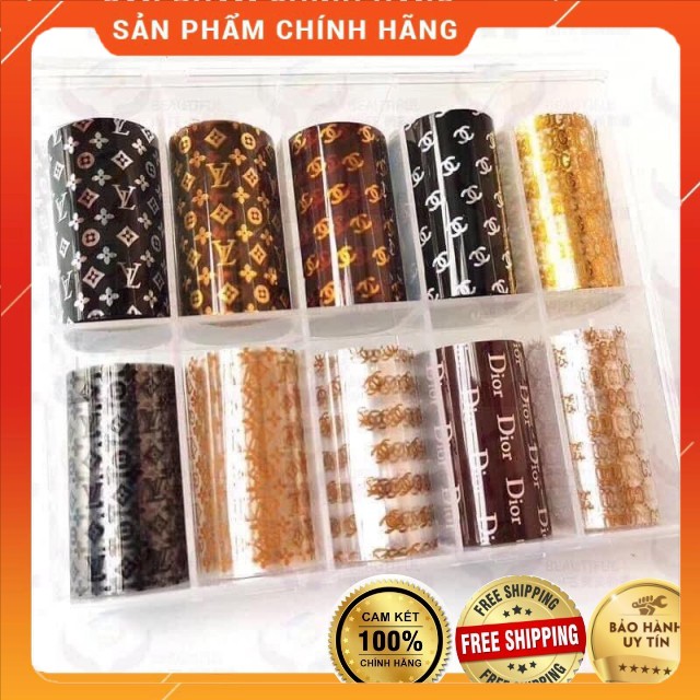 Foil dán móng hoạ tiết thương hiệu Thiên Di Nail