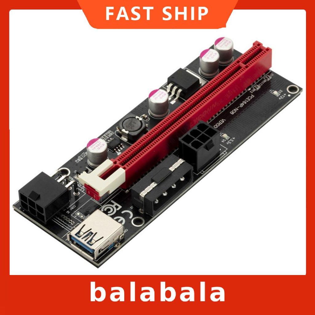 Thẻ đồ họa PCie 3 trong 1 VER009S Pci-e 1x đến 16x 6 Pin | BigBuy360 - bigbuy360.vn