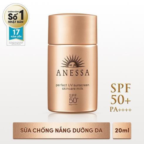 Sữa Chống Nắng Anessa Perfect UV Sunscreen Skincare Milk Bảo Vệ Hoàn Hảo Spf50+ Pa++++ (60ml)