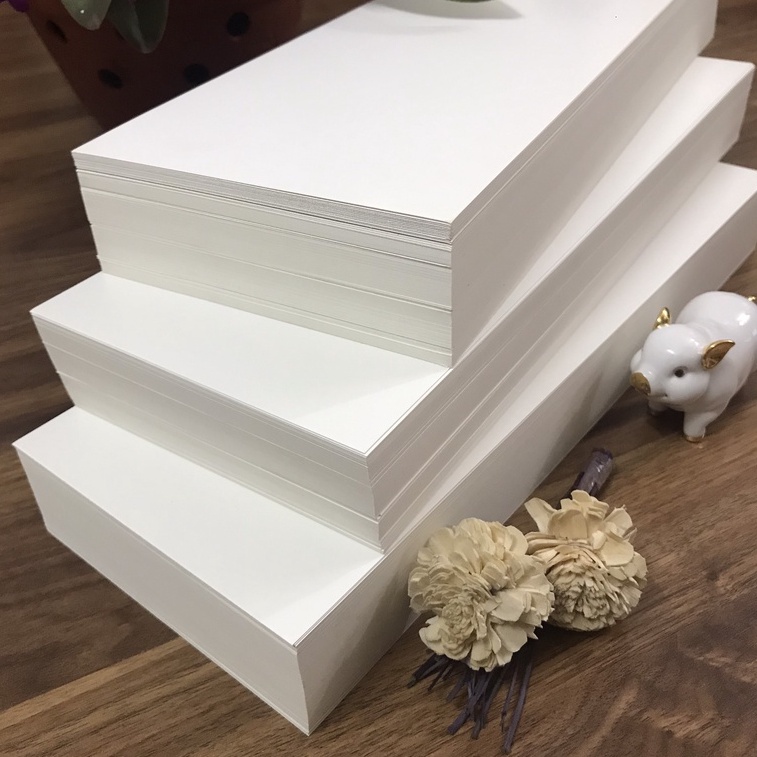 Flashcard - 100 Thẻ trắng 15x40 cm chuẩn giấy Ivory 350