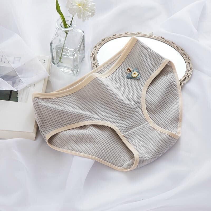 Combo 10 Quần Lót Cotton Đính Nơ Siêu Đẹp 1529, Quần Lót Thoáng Mát