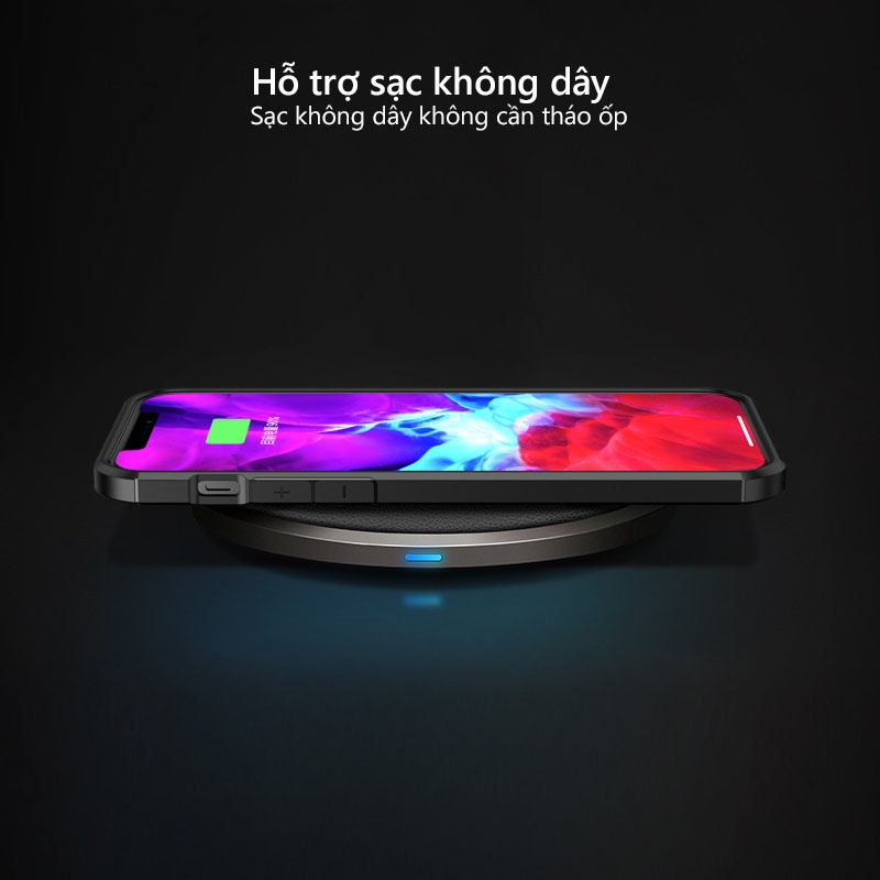 Ốp lưng IPAKY iPhone 12 / Mini / 12 Pro / Max, Viền TPU, Chống sốc,  Mặt lưng vân Carbon trong