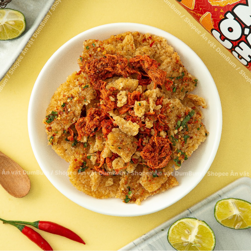 Cơm cháy lắc khô bò 300g DumBum đồ ăn vặt Hà Nội vừa ngon vừa rẻ | BigBuy360 - bigbuy360.vn