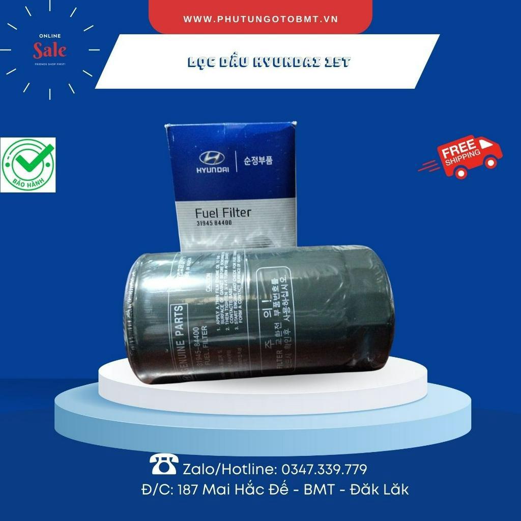 Lọc nhiên liệu  xe tải Hyundai 15 tấn, Trago XCIENT 23 tấn,  mã Lọc dầu 31945-84400, mã khác 2802, P502475