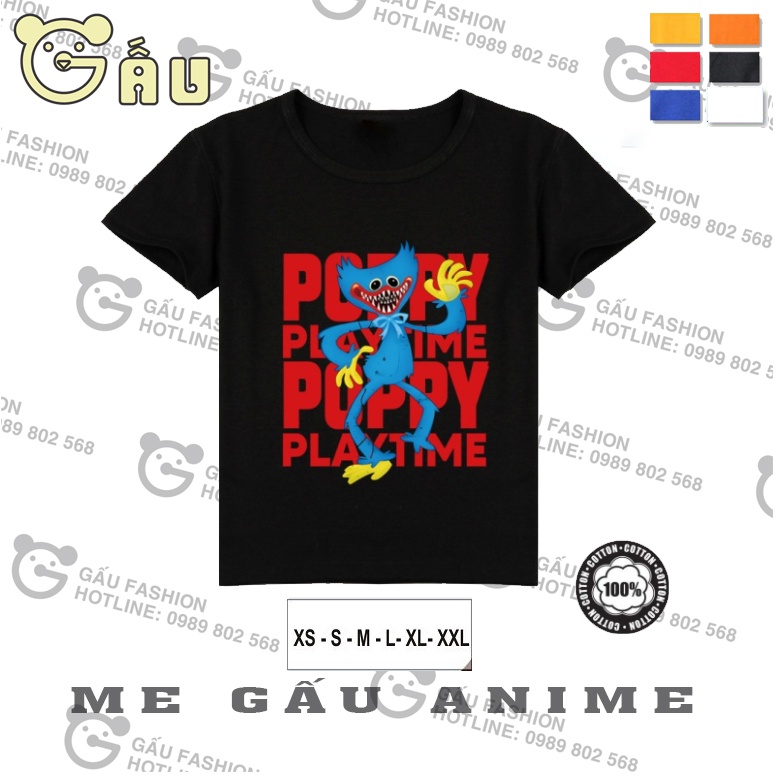 Áo Thun Huggy Wuggy Hoạt Hình Dành Cho Bé Trai Và Bé Gái nhiều màu độc đẹp giá rẻ