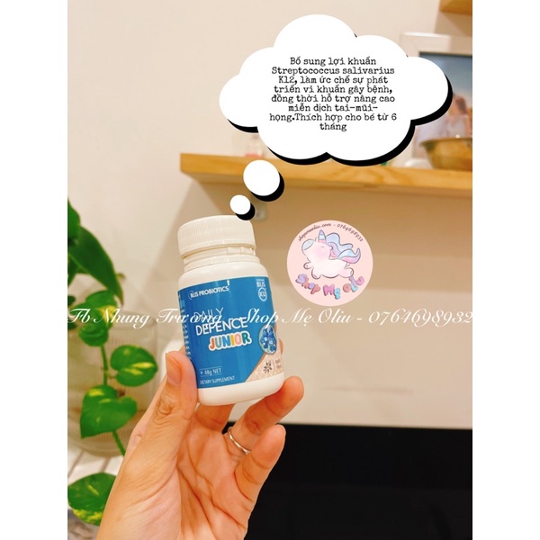 Men mũi họng Blis Probiotics hương vani date 08/2024