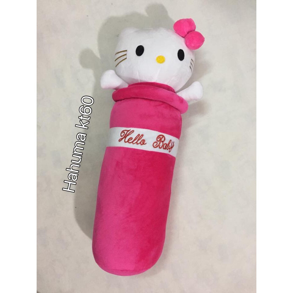 Gối Ôm Kitty Cho Bé 60cm Vải Nhung Siêu Mịn Mượt Siêu Êm