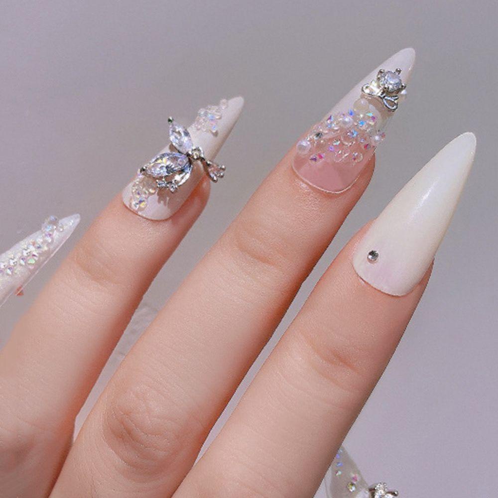 Miếng Dán Trang Trí Móng Tay Nghệ Thuật|Dây Chuyền Móng Tay DIY Hình Trăng Sao