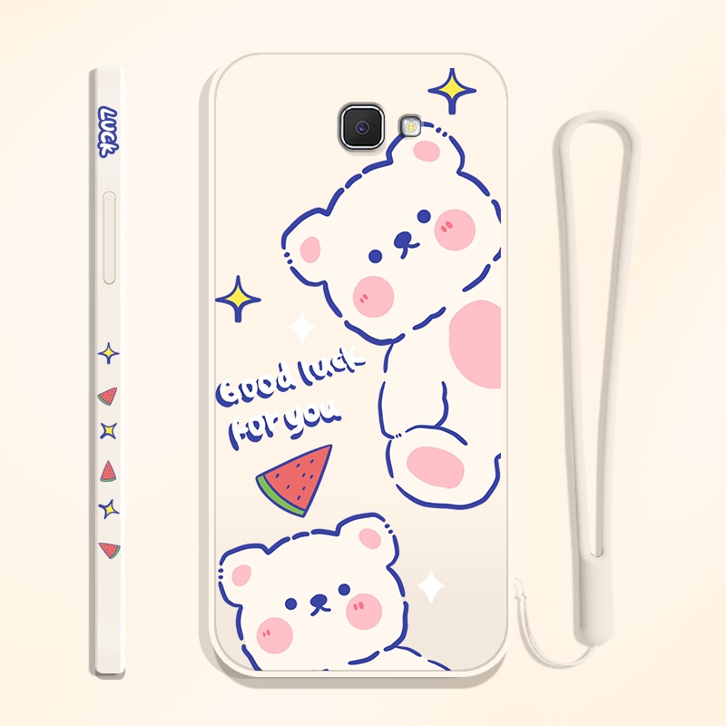 Ốp Lưng TPU Silicone HọA TiếT HìNh Chú GấU Dễ Thương Cho Samsung Galaxy J4 + J4 Plus J6 J7 Prime
