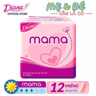 BĂNG VỆ SINH DIANA DÙNG CHO PHỤ NỮA SAU SINH 12 MIẾNG