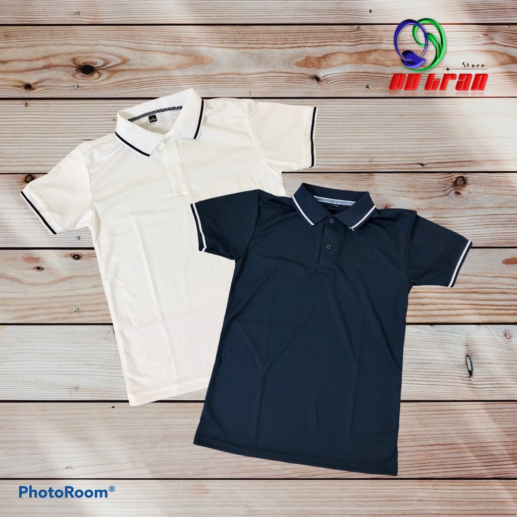 Áo phông Polo nam nữ viền kẻ | chất liệu cotton pha Poly | co giãn 4 Chiều | BigBuy360 - bigbuy360.vn