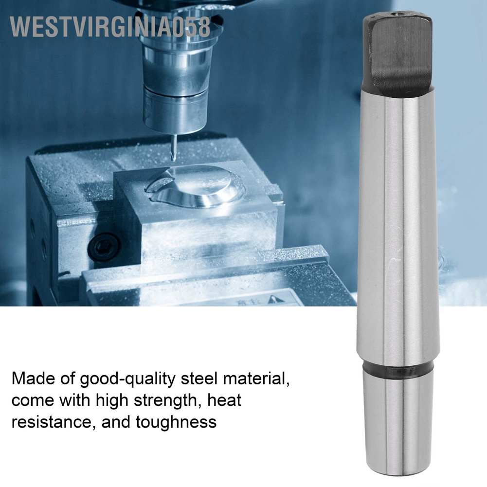 Hot Deals Máy khoan Chuck Rod Máy tiện đuôi phẳng Bộ điều hợp Phần cứng bằng thép Dụng cụ cầm tay Phụ kiện MT3 ‑ JT3 Westvirginia058 Spot Express